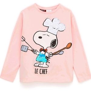 Zara Girl's Snoopy Le Chef Long Sleeve Top